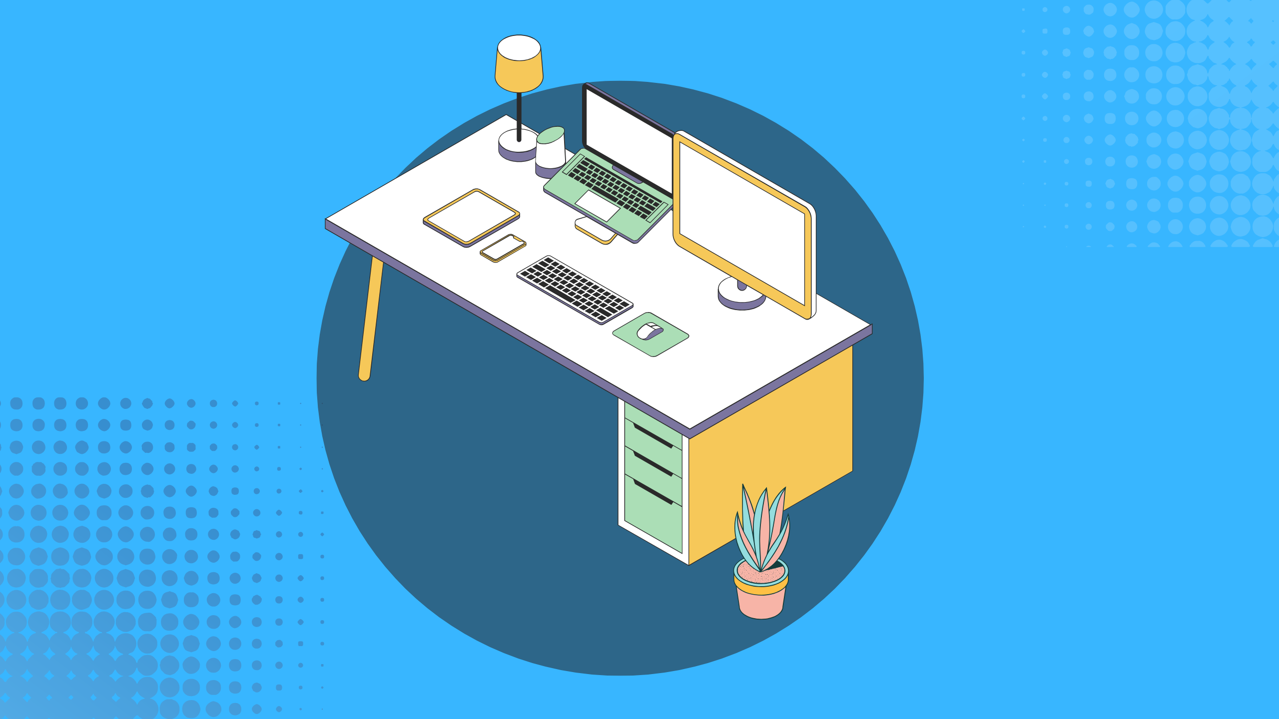 Productivity Workspace for Small Space