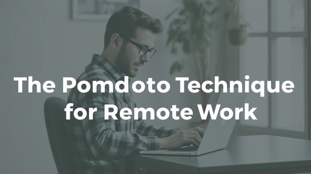 Pomodoro Technique for Remote Work Works
