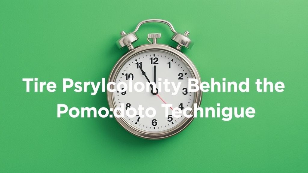 Pomodoro Technique for Remote Work Works