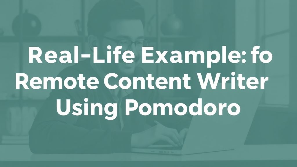 Pomodoro Technique for Remote Work Works